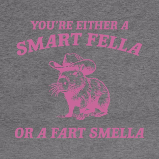 Are You A Smart Fella Or Fart Smella Vintage Style Shirt, Retro Cartoon T Shirt, Weird T Shirt, Meme T Shirt, Cabybara by ILOVEY2K
